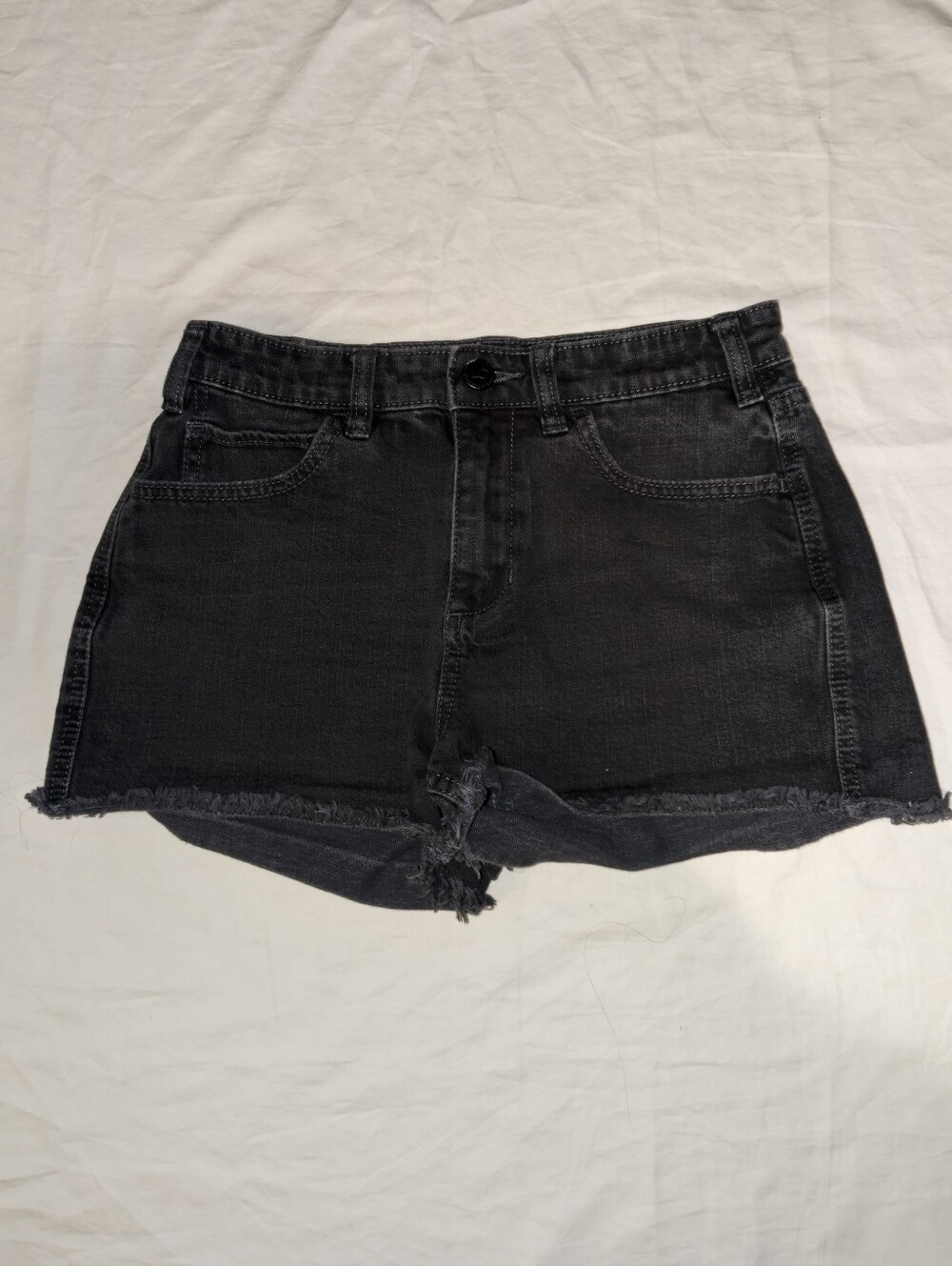 LC Lauren Conrad Black Denim Cutoff Shorts